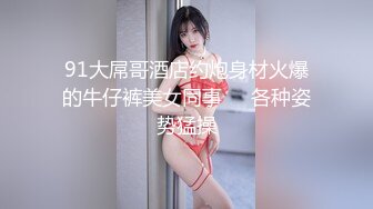 91大屌哥酒店约炮身材火爆的牛仔裤美女同事❤️各种姿势猛操