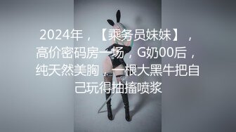 2024年，【乘务员妹妹】，高价密码房一场，G奶00后，纯天然美胸，一根大黑牛把自己玩得抽搐喷浆